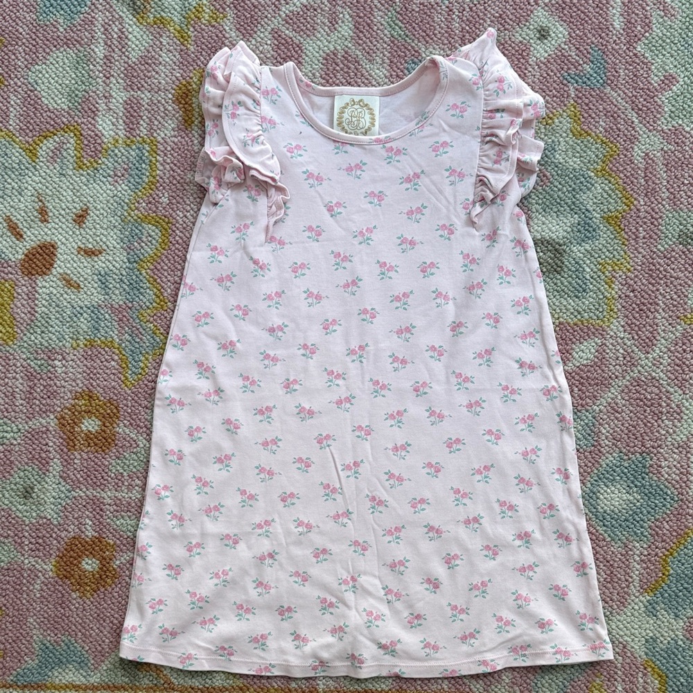TBBC 6 Ruehling Ruffle Dress Best Buds The Beaufort Bonnet Company Pink Floral